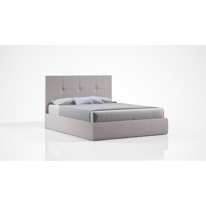 фото Кровать «твист» с пм, 180 × 200 см, ортопедическое основание, рогожка, цвет bahama beige