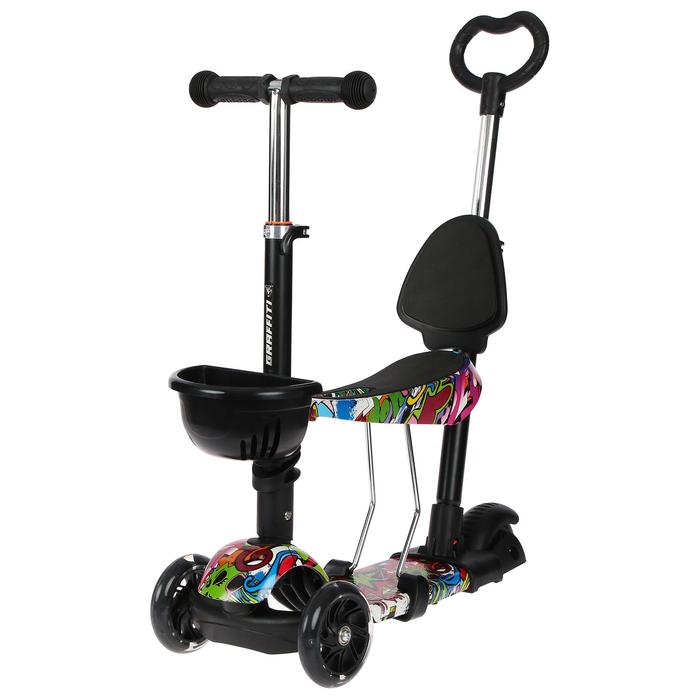 Самокат-каталка 5 в 1, колёса световые PU 115/90 мм, ABEC 7
Самокат-каталка 5 в 1, колёса световые PU 115/90 мм, ABEC 7