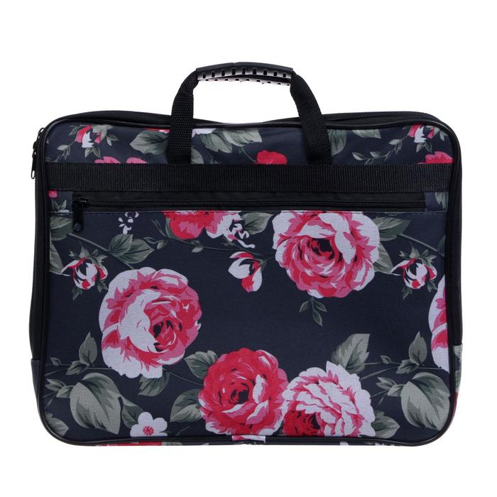 Папка с ручками текстиль А4, 360 х 260 х 30 мм, с карманом, «Розы»
Папка с ручками текстиль А4, 360 х 260 х 30 мм, с карманом, «Розы»