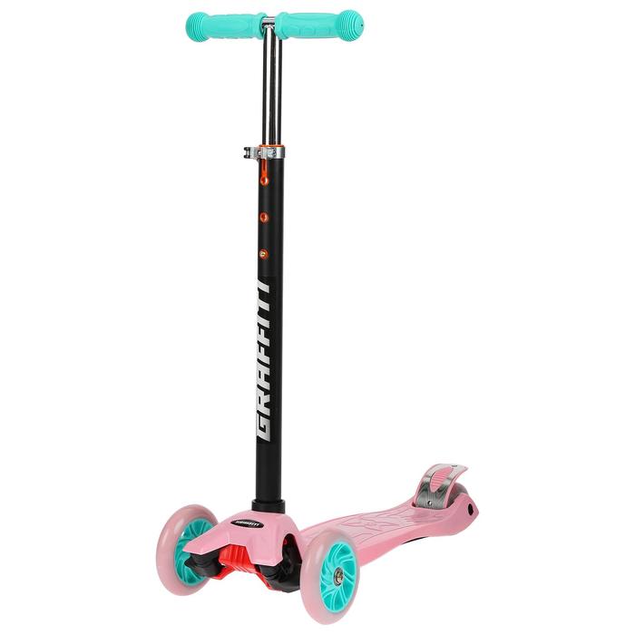 Самокат GRAFFITI, колёса световые PU 120/70 мм, ABEC 7, цвет розовый
Самокат GRAFFITI, колёса световые PU 120/70 мм, ABEC 7, цвет розовый