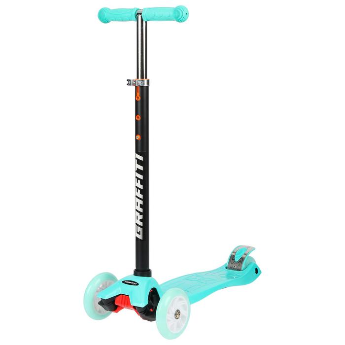 Самокат GRAFFITI, колёса световые PU 120/70 мм, ABEC 7, цвет бирюзовый
Самокат GRAFFITI, колёса световые PU 120/70 мм, ABEC 7, цвет бирюзовый