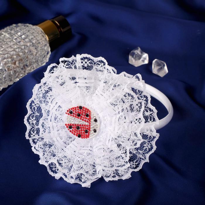 Ободок для волос "Клара" божья коровка, 0,5 см, белый
Ободок для волос "Клара" божья коровка, 0,5 см, белый