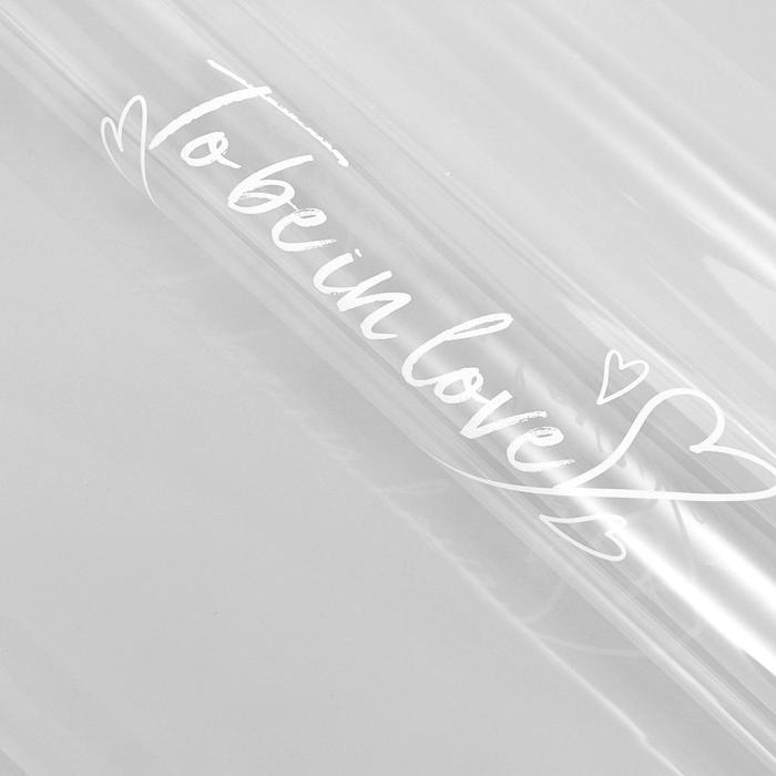 Пленка для декора и флористики, прозрачная, "To be in love", пеон, 58 х 58 см
Пленка для декора и флористики, прозрачная, "To be in love", пеон, 58 х 58 см