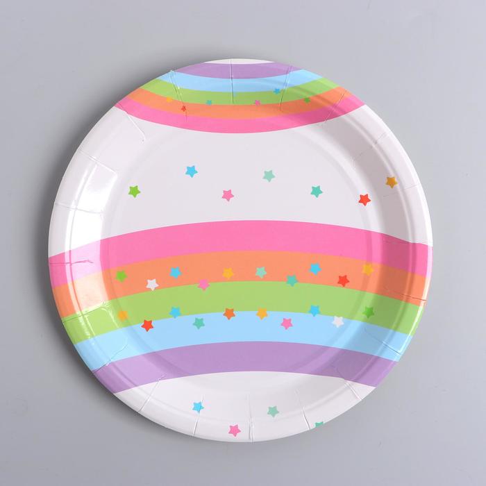 Тарелка бумажная «Радуга», 6 шт. 
Тарелка бумажная «Радуга», 6 шт.
