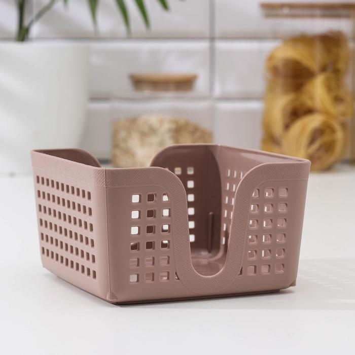 Салфетница «Лофт», 15×15 см, цвет мокка
Салфетница «Лофт», 15×15 см, цвет мокка