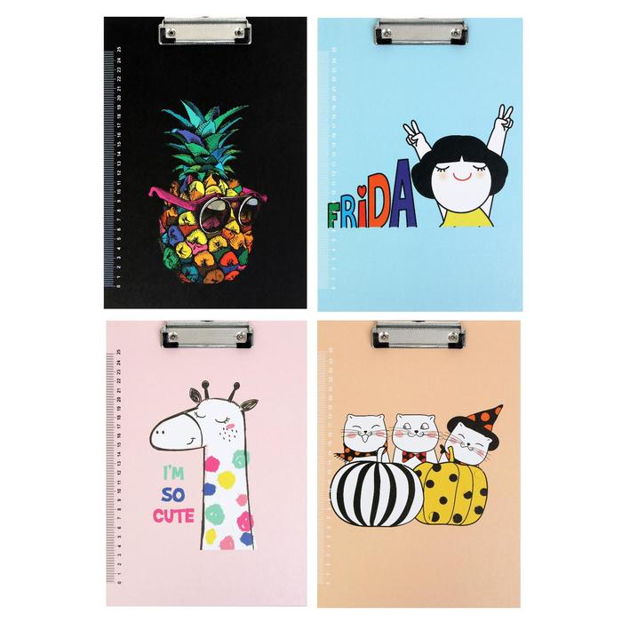 Планшет с зажимом Calligrata "Ассорти" А4, картон, МИКС
Планшет с зажимом Calligrata "Ассорти" А4, картон, МИКС