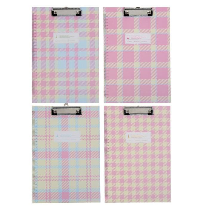 Планшет с зажимом А4, Calligrata "Шотландка", картон, МИКС
Планшет с зажимом А4, Calligrata "Шотландка", картон, МИКС