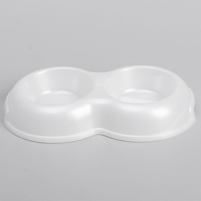 Миска двойная, белый перламутр, 0.2 л
Миска двойная, белый перламутр, 0.2 л