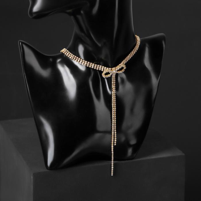 Колье "Праздник" бантик, цвет белый в золоте, L=30
Колье "Праздник" бантик, цвет белый в золоте, L=30