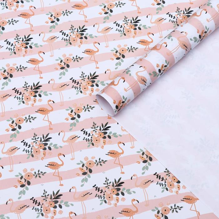 Бумага глянцевая "Фламинго на персиковом", 0,5 х 0,7 м
Бумага глянцевая "Фламинго на персиковом", 0,5 х 0,7 м