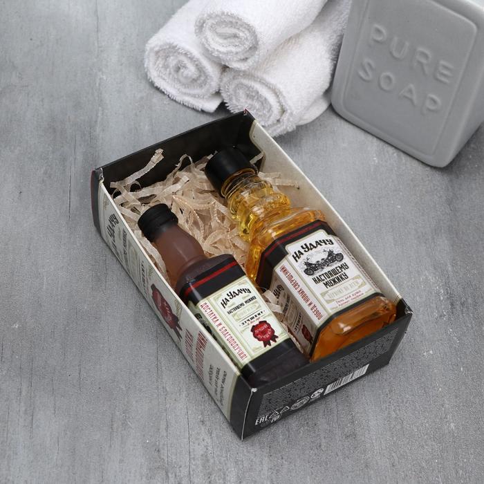 Набор мини «На удачи» гель для душа 100 мл, мыло виски 75 г