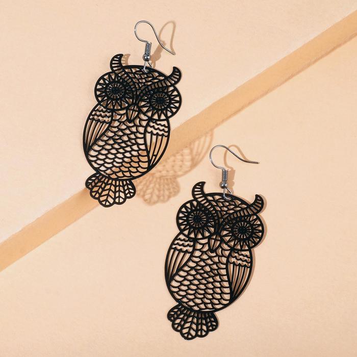 Серьги металл "Сова" контуры, цвет чёрный
Серьги металл "Сова" контуры, цвет чёрный