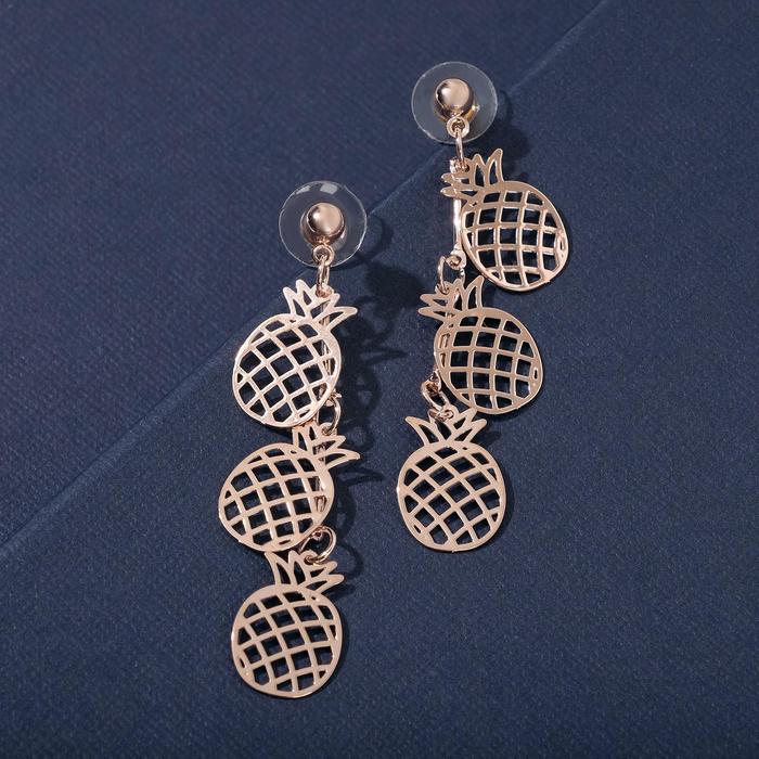 Серьги металл "Ананасики" веточка, цвет розовое золото
Серьги металл "Ананасики" веточка, цвет розовое золото