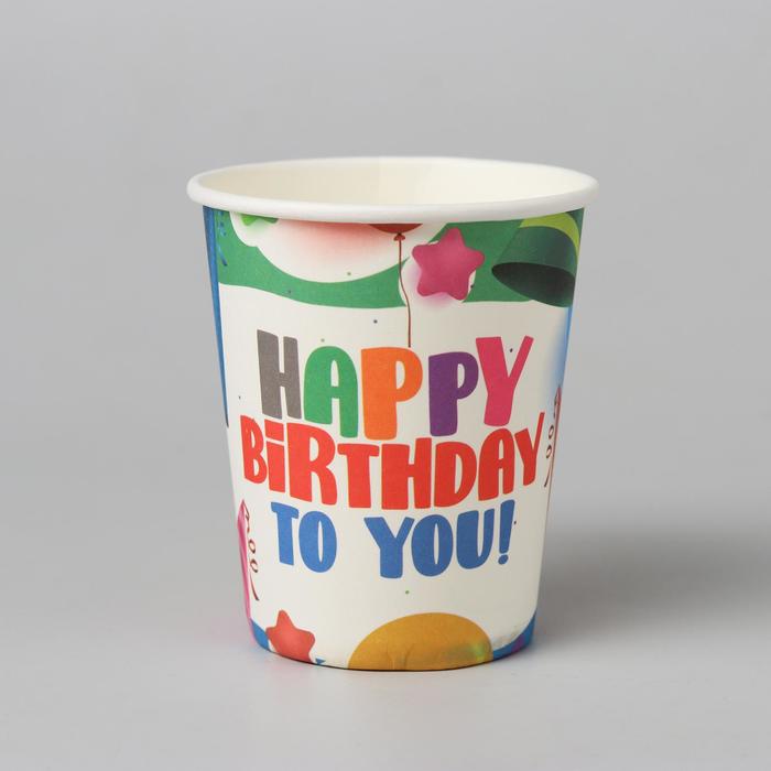 Стакан бумажный «С днём рождения», 6 шт.
Стакан бумажный «С днём рождения», 6 шт.