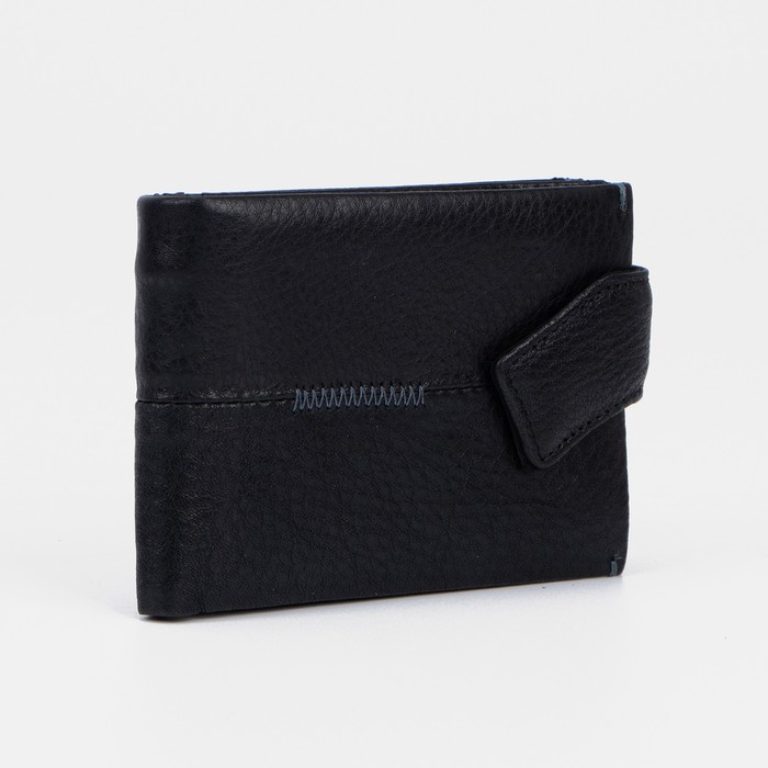 Портмоне на кнопке, для купюр, для карт, для монет, цвет чёрный
Портмоне на кнопке, для купюр, для карт, для монет, цвет чёрный