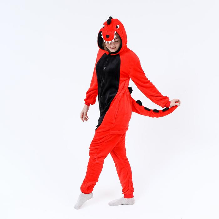 Кигуруми для взрослых Дракон красный (M (161-170 см))
Кигуруми для взрослых Дракон красный (M (161-170 см))