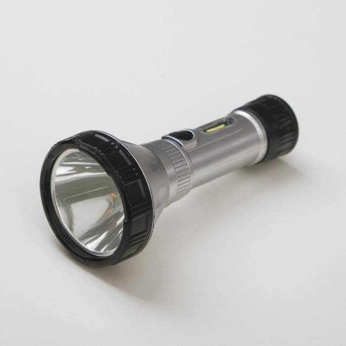 Фонарь ручной аккумуляторный, 3 Вт+5Вт, 900 мАч, 3 режима, USB
Фонарь ручной аккумуляторный, 3 Вт+5Вт, 900 мАч, 3 режима, USB