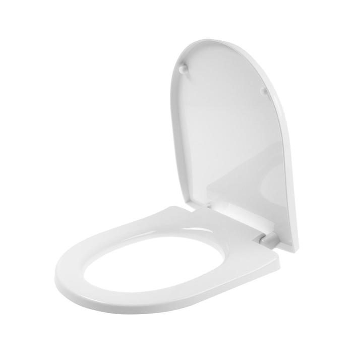 фото Сиденье для унитаза "ани пласт" ws0300, крепление пластик, белое