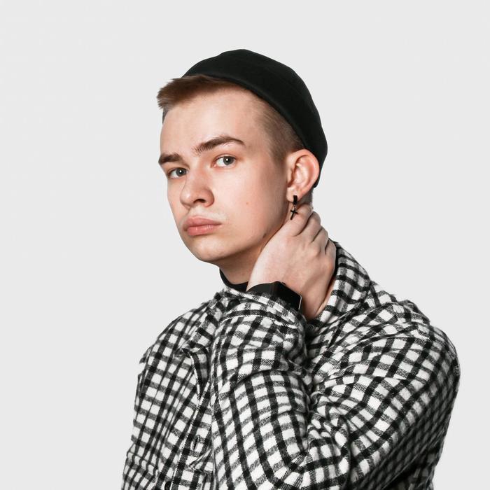 фото Кепка без козырька, черная, 56см