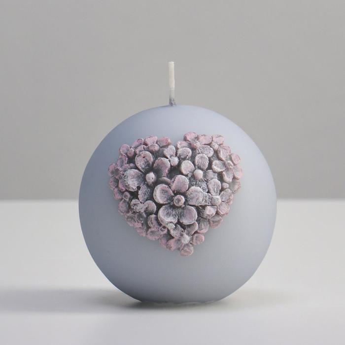 Свеча шар "Цветочное сердце Шар", 8 см, светло-серый матовый
Свеча шар "Цветочное сердце Шар", 8 см, светло-серый матовый