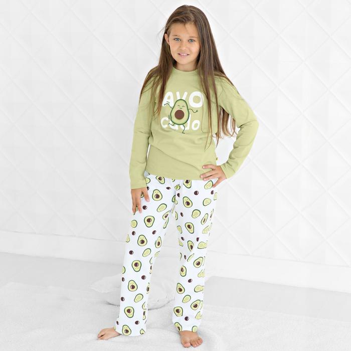 Пижама для девочек Like, рост 158 см, цвет оливковый, белый
Пижама для девочек Like, рост 158 см, цвет оливковый, белый