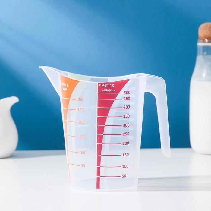 Мерная кружка Алеана, 0,5 л, цвет прозрачный
Мерная кружка Алеана, 0,5 л, цвет прозрачный