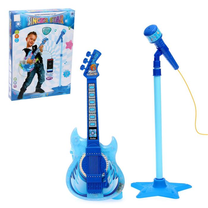 Игрушка музыкальная «Гитара. Рок-Н-Ролл», с микрофоном, звуковые эффекты 
Игрушка музыкальная «Гитара. Рок-Н-Ролл», с микрофоном, звуковые эффекты