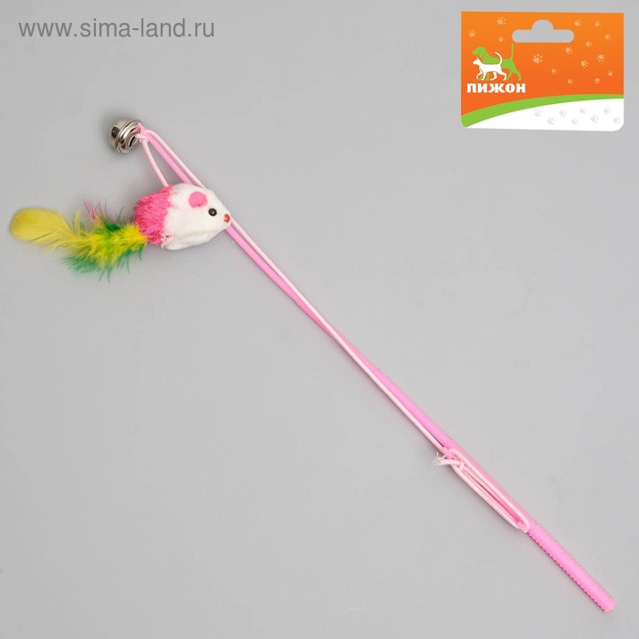Дразнилка-удочка "Цветная мышка", 32 см, микс цветов
Дразнилка-удочка "Цветная мышка", 32 см, микс цветов