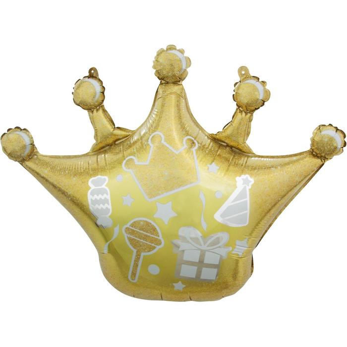 Шар фольгированный 18" «Корона, сверкающие искры», фигура, цвет золотой
Шар фольгированный 18" «Корона, сверкающие искры», фигура, цвет золотой