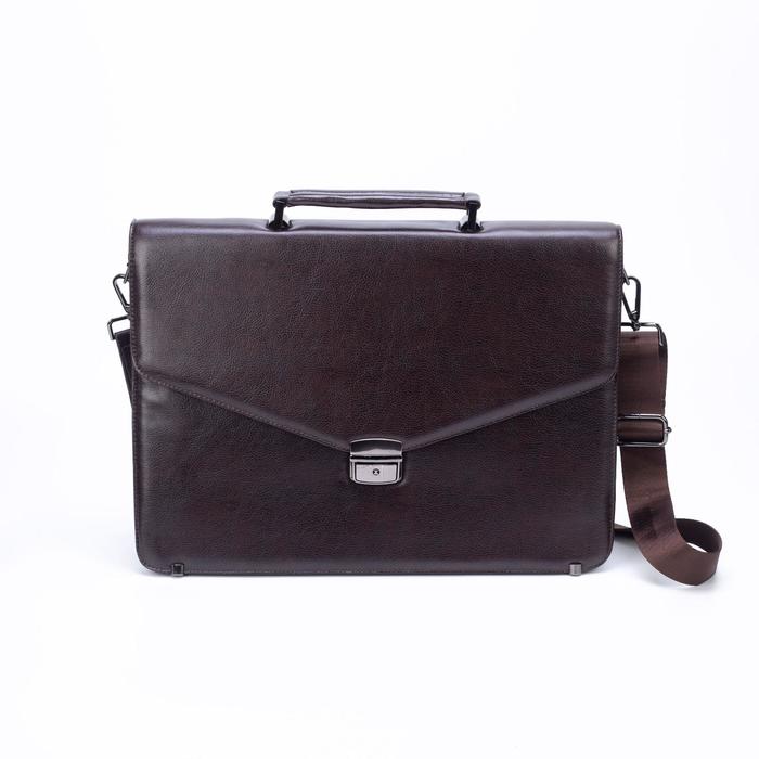 Портфель мужской, 5 отделов на клапане, 3 наружных карманов, цвет коричневый
Портфель мужской, 5 отделов на клапане, 3 наружных карманов, цвет коричневый