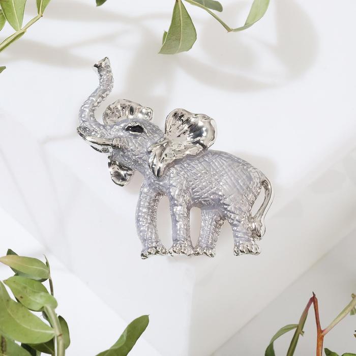 Брошь "Слон" крупный, цвет серебристый
Брошь "Слон" крупный, цвет серебристый