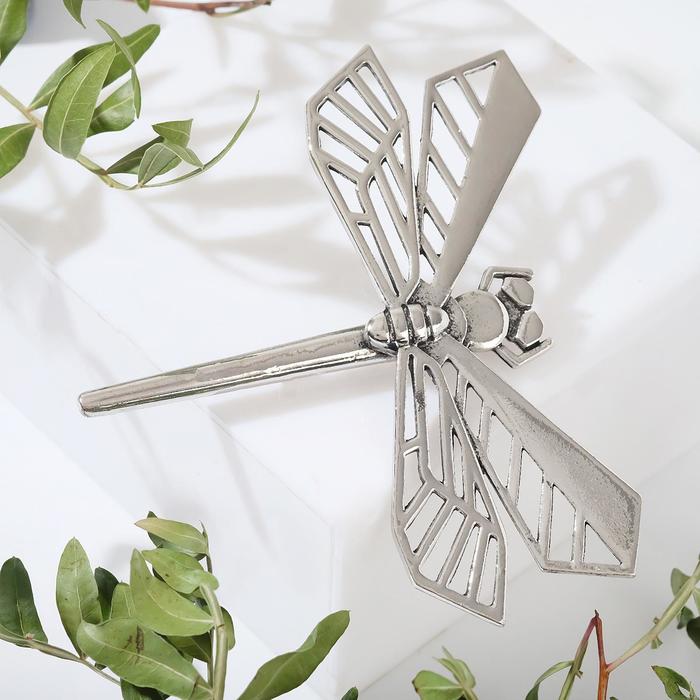 Брошь "Стрекоза" геометрия, цвет серебро
Брошь "Стрекоза" геометрия, цвет серебро