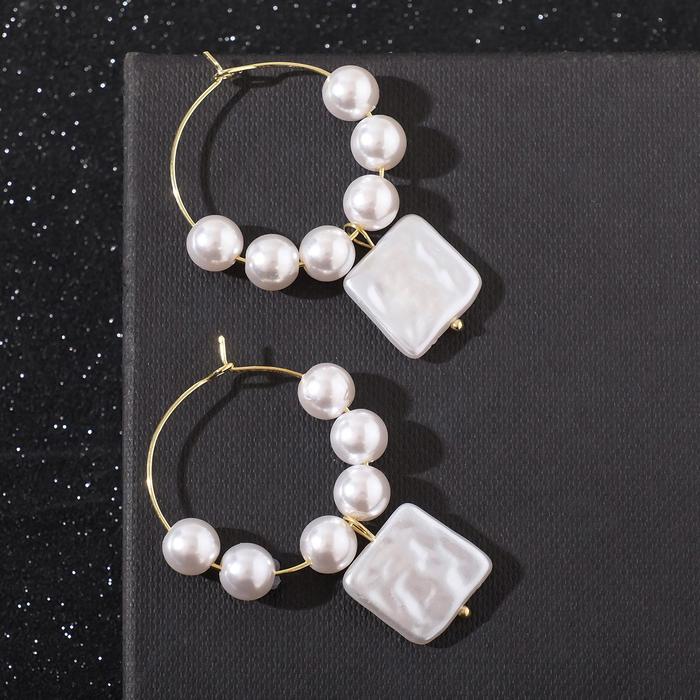 Серьги-кольца "Эмма" с жемчугом, цвет белый в золоте
Серьги-кольца "Эмма" с жемчугом, цвет белый в золоте