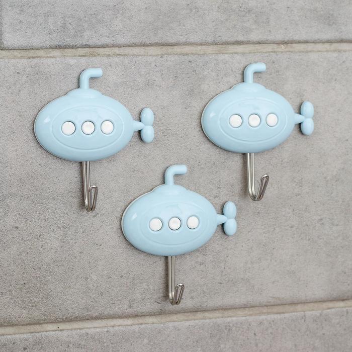 Набор крючков на липучке «Подводная лодка», 3 шт, цвет МИКС
Набор крючков на липучке «Подводная лодка», 3 шт, цвет МИКС