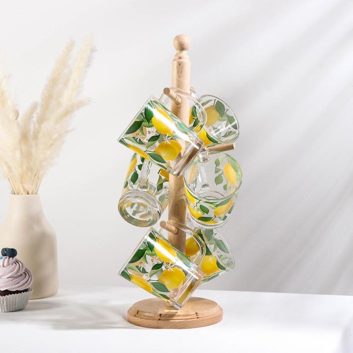 Набор кружек «Лимоны», 230 мл, на деревянной подставке, в подарочной упаковке
Набор кружек «Лимоны», 230 мл, на деревянной подставке, в подарочной упаковке