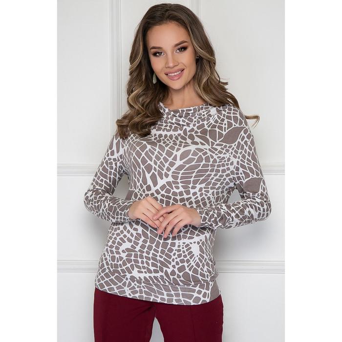 Блузка женская «Рафио браун вайт», размер 54
Блузка женская «Рафио браун вайт», размер 54