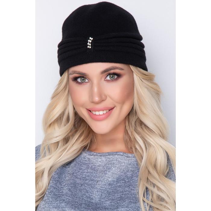 Шапка женская «Эболи блэк», размер 58
Шапка женская «Эболи блэк», размер 58