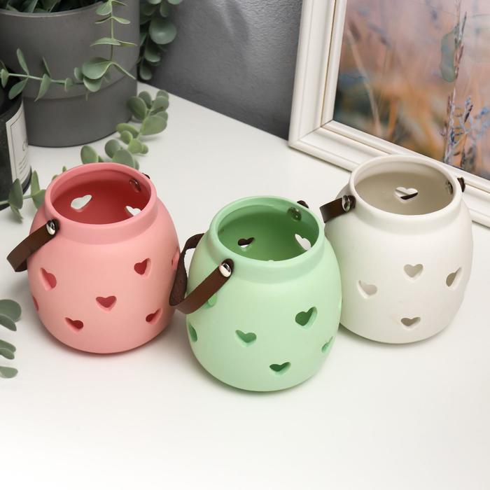 Подсвечник керамика 1 свеча "Баночка с сердцами" МИКС 10х9х9 см
Подсвечник керамика 1 свеча "Баночка с сердцами" МИКС 10х9х9 см