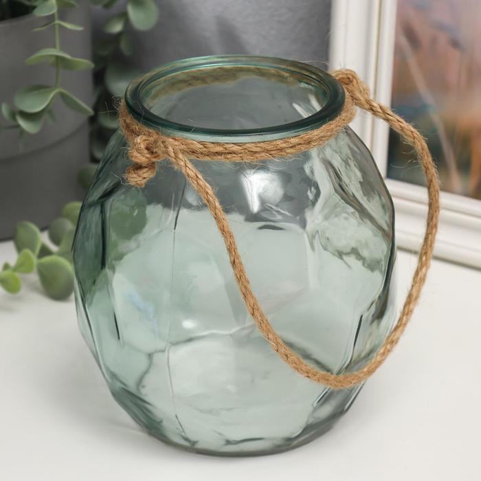 Подсвечник стекло на 1 свечу "Лофт с гранями" прозрачный зелёный с веревкой 14,7х13,5х13 см 549143
Подсвечник стекло на 1 свечу "Лофт с гранями" прозрачный зелёный с веревкой 14,7х13,5х13 см 549143
