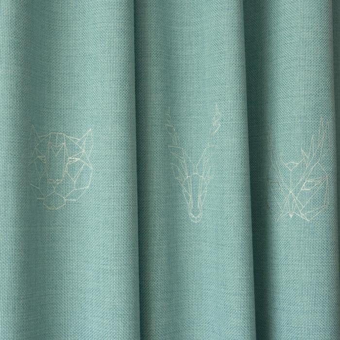 фото Комплект штор «лука», размер 2х145х270 см, цвет голубой pasionaria