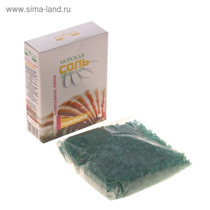Морская соль для ванн "Ромашка", в картонной коробке, 500 г
Морская соль для ванн "Ромашка", в картонной коробке, 500 г