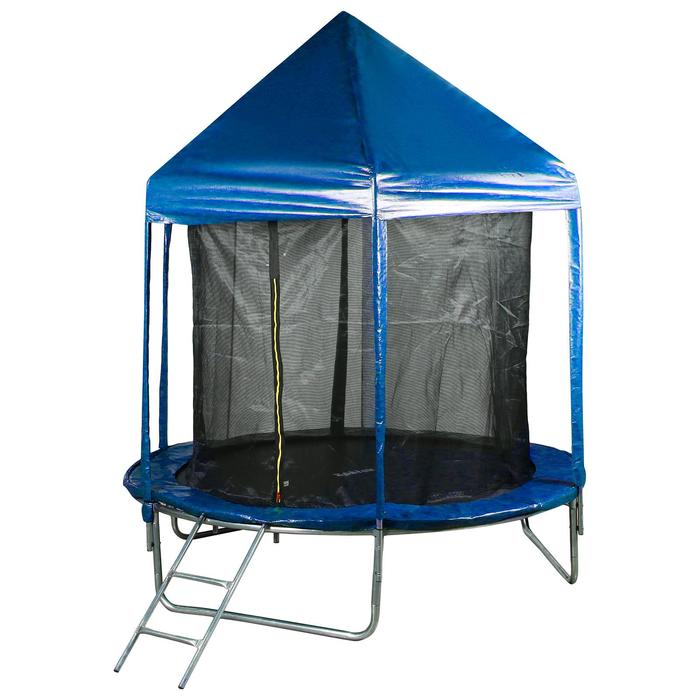 Батут ZABIAKA, d=244 см с крышей, с сеткой высотой 170 см, цвет синий 
Батут ZABIAKA, d=244 см с крышей, с сеткой высотой 170 см, цвет синий