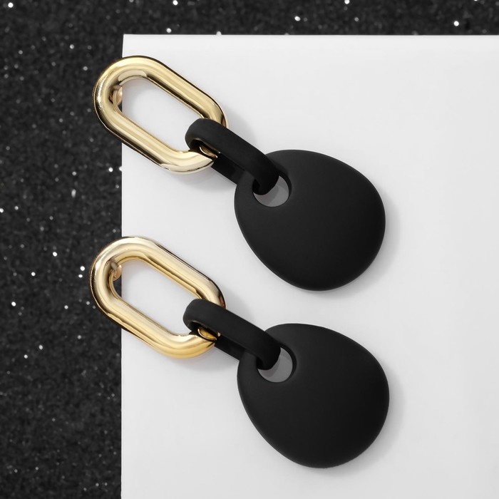 Серьги металл "Цепь" капля, 3 звена, цвет золотисто-чёрный
Серьги металл "Цепь" капля, 3 звена, цвет золотисто-чёрный