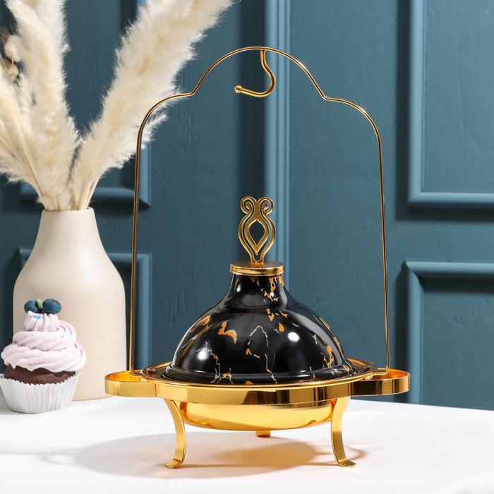 Блюда для подачи «Мрамор», 23,5×18×22 см, с крышкой клош, цвет чёрный
Блюда для подачи «Мрамор», 23,5×18×22 см, с крышкой клош, цвет чёрный