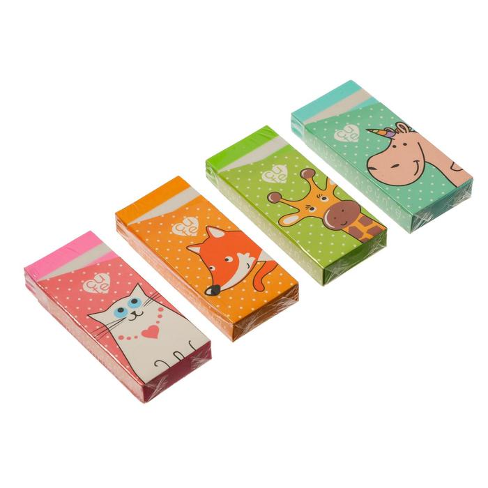 Ластик HappyGraphix "Зверята", прямоугольный, МИКС 
Ластик HappyGraphix "Зверята", прямоугольный, МИКС