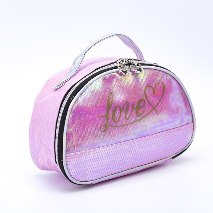 фото Косметичка, отдел на молнии, цвет розовый