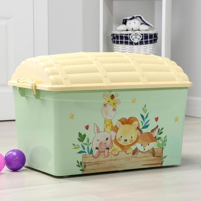 Контейнер-сундук для хранения с крышкой «Зверюшки», 50 л, 60×39×41 см
Контейнер-сундук для хранения с крышкой «Зверюшки», 50 л, 60×39×41 см