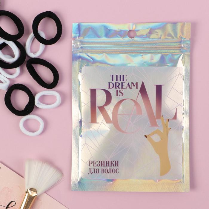 Резинки для волос 20 шт. The Dream is Real, голография
Резинки для волос 20 шт. The Dream is Real, голография