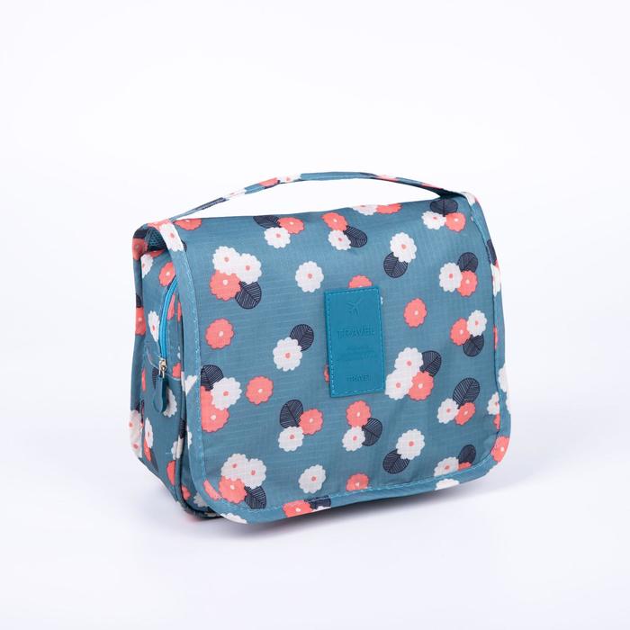 фото Косметичка-несессер, отдел на молнии, с крючком, цвет мятный