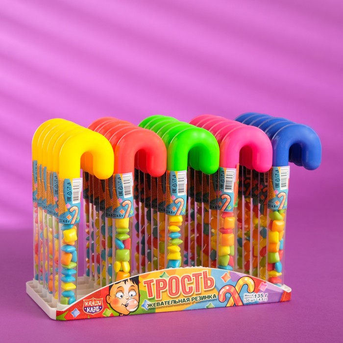 Жевательная резинка «Трость», 4,5 г
Жевательная резинка «Трость», 4,5 г